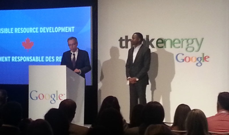 The Honourable Joe Oliver, Minister of Natural Resources at Google's Think Energy