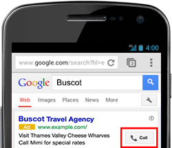 Mobile Google Call Only Ad
